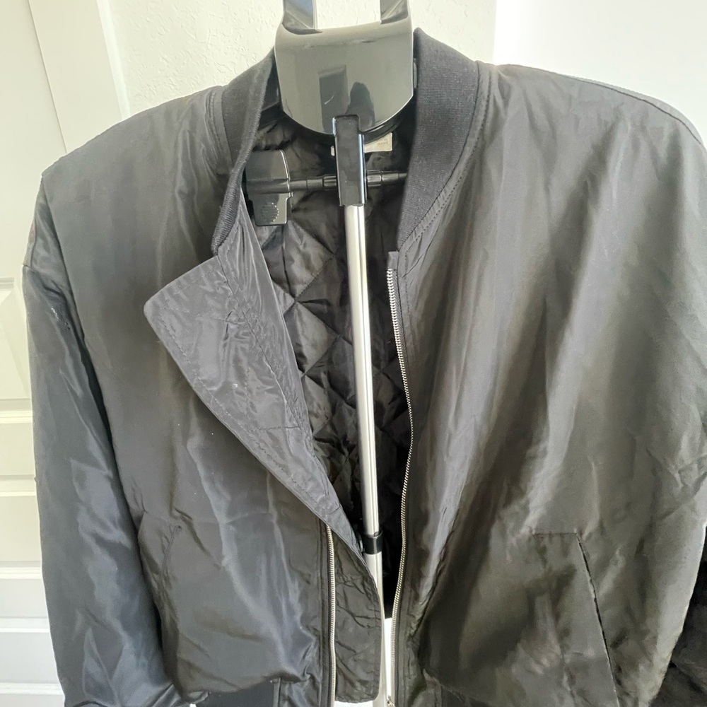 Mango Black Bomber Jacket - Picture 2 of 5